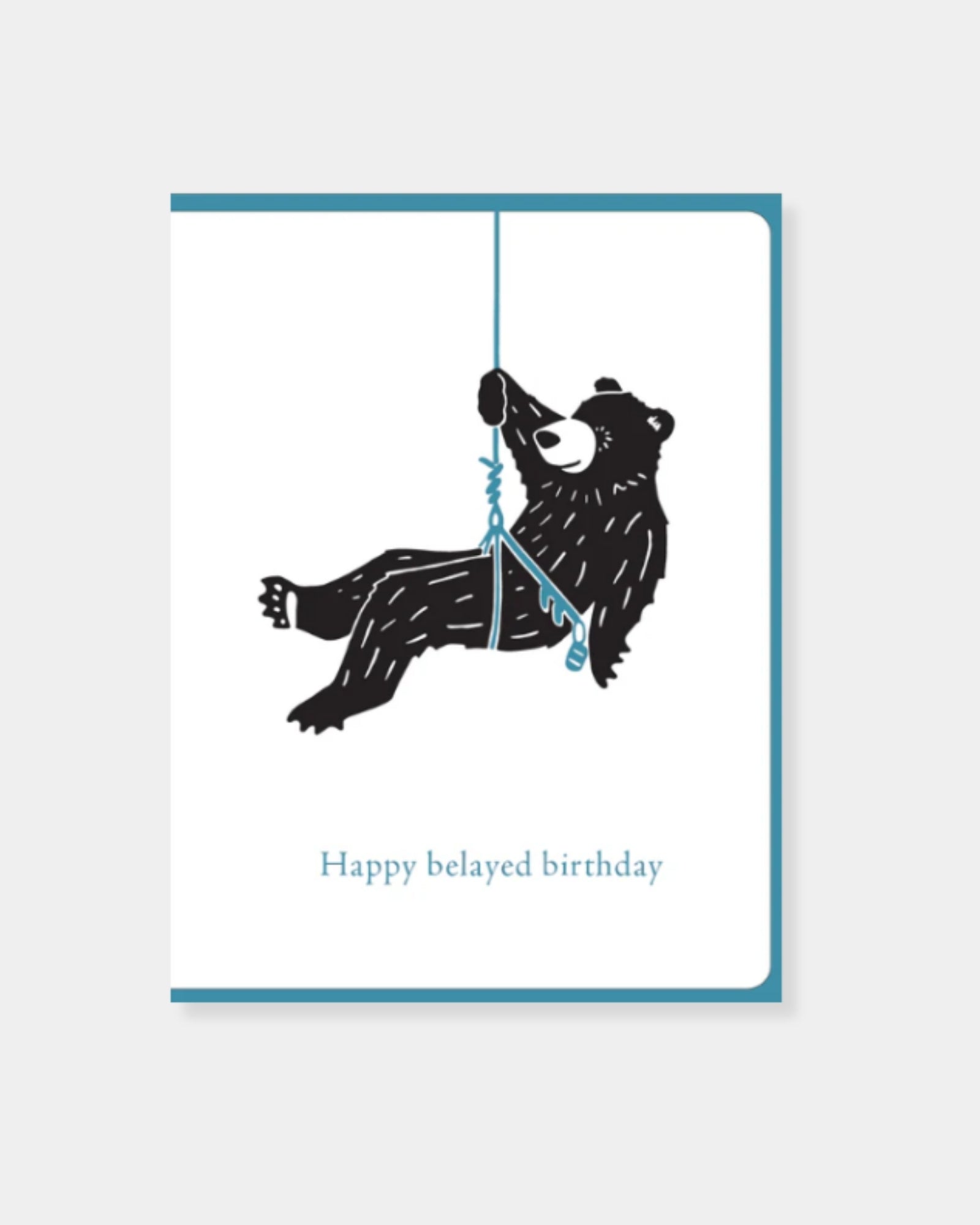 BELAYED BIRTHDAY BEAR - CARD