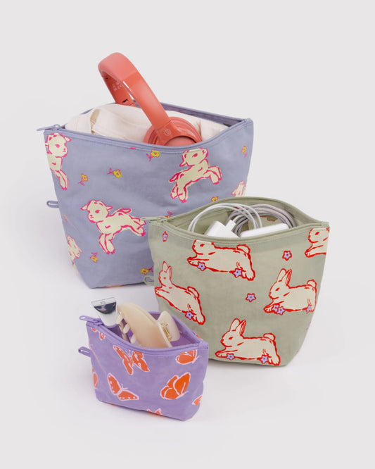 GO POUCH SET - SPRING ANIMALS
