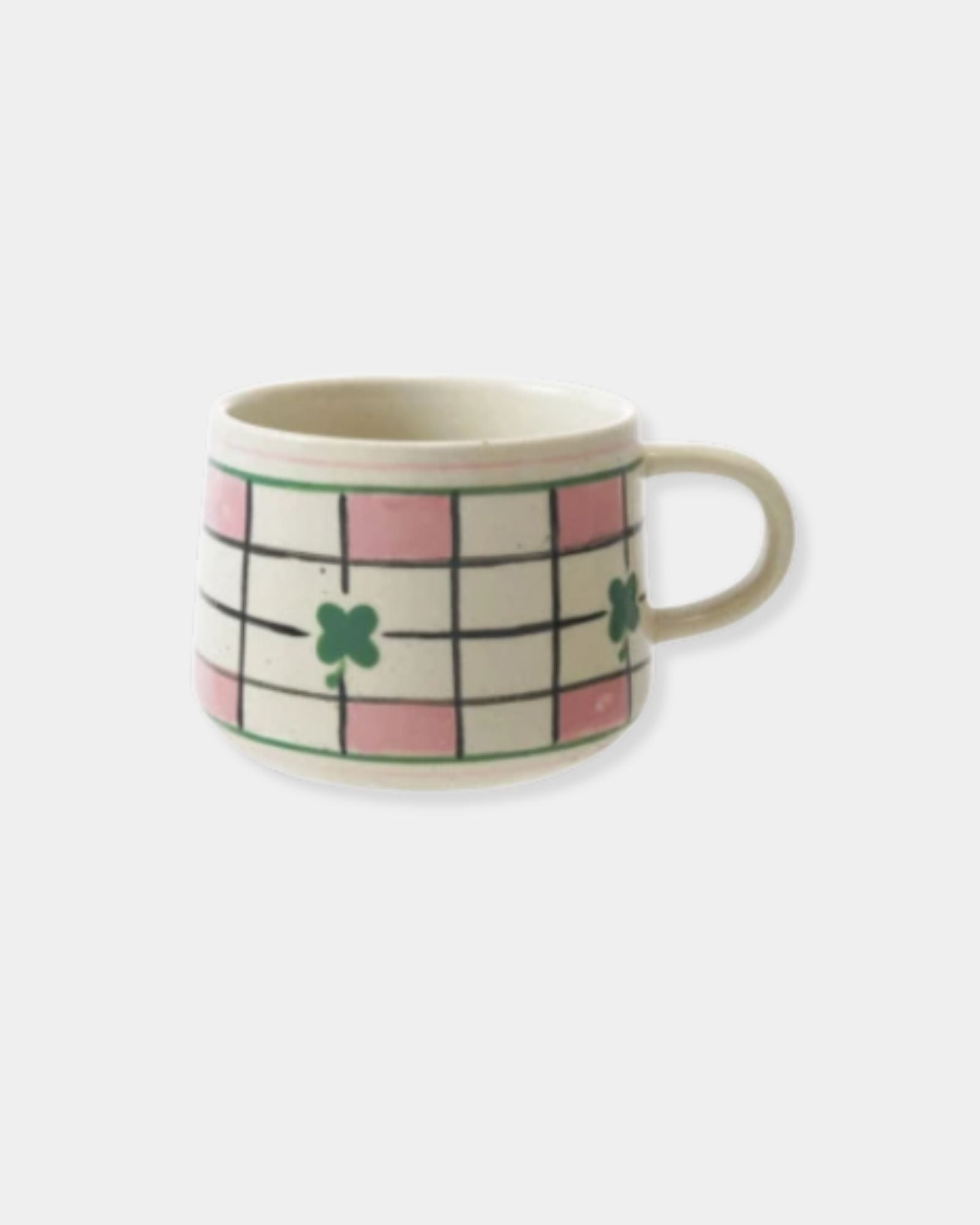 CLOVER CHECKERED MUG