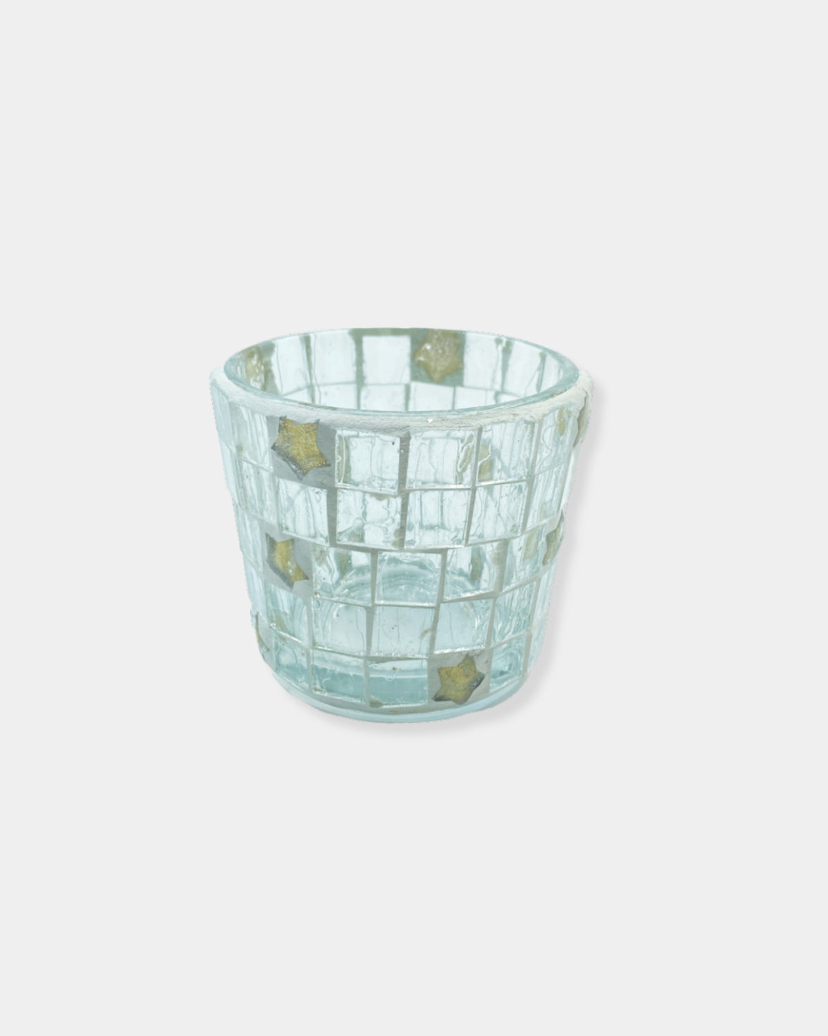GOLD STAR MOSAIC TEALIGHT HOLDER