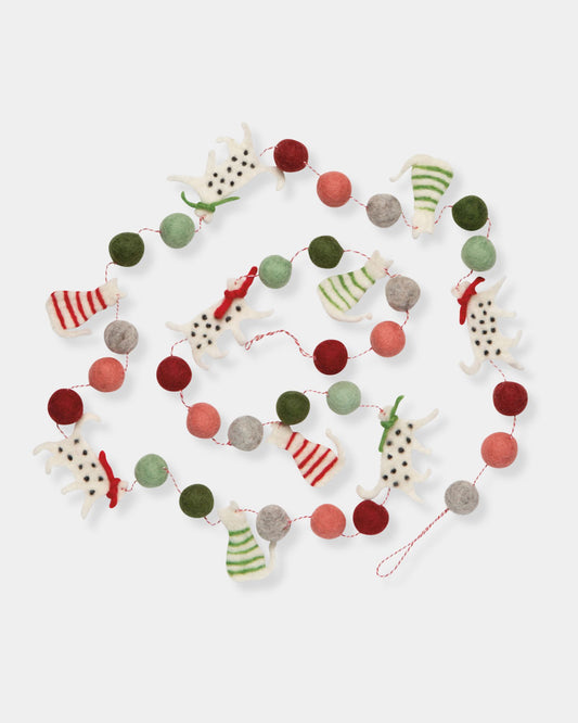 FELT CATS GARLAND