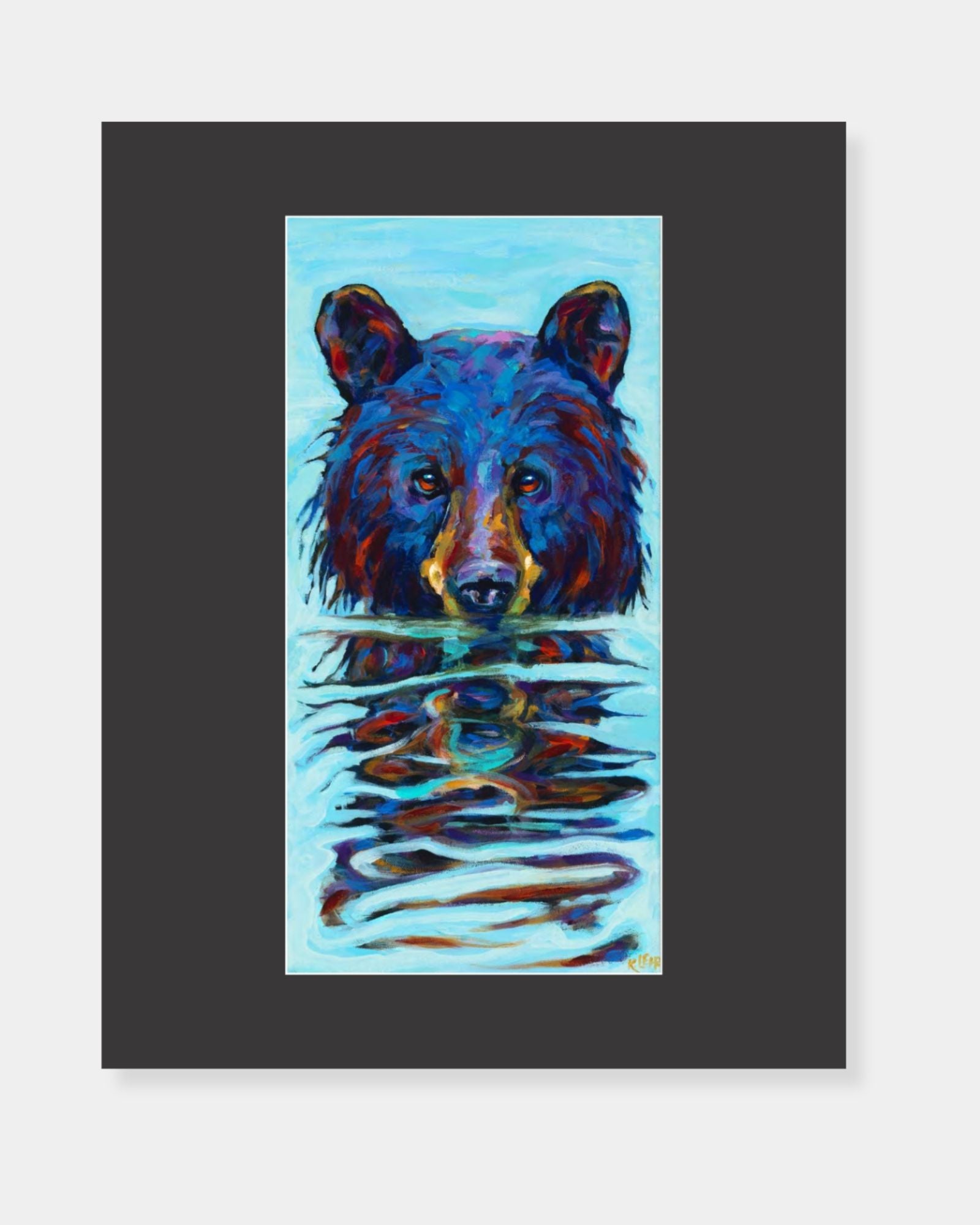 PRINT - VERY WET BEAR 11x14