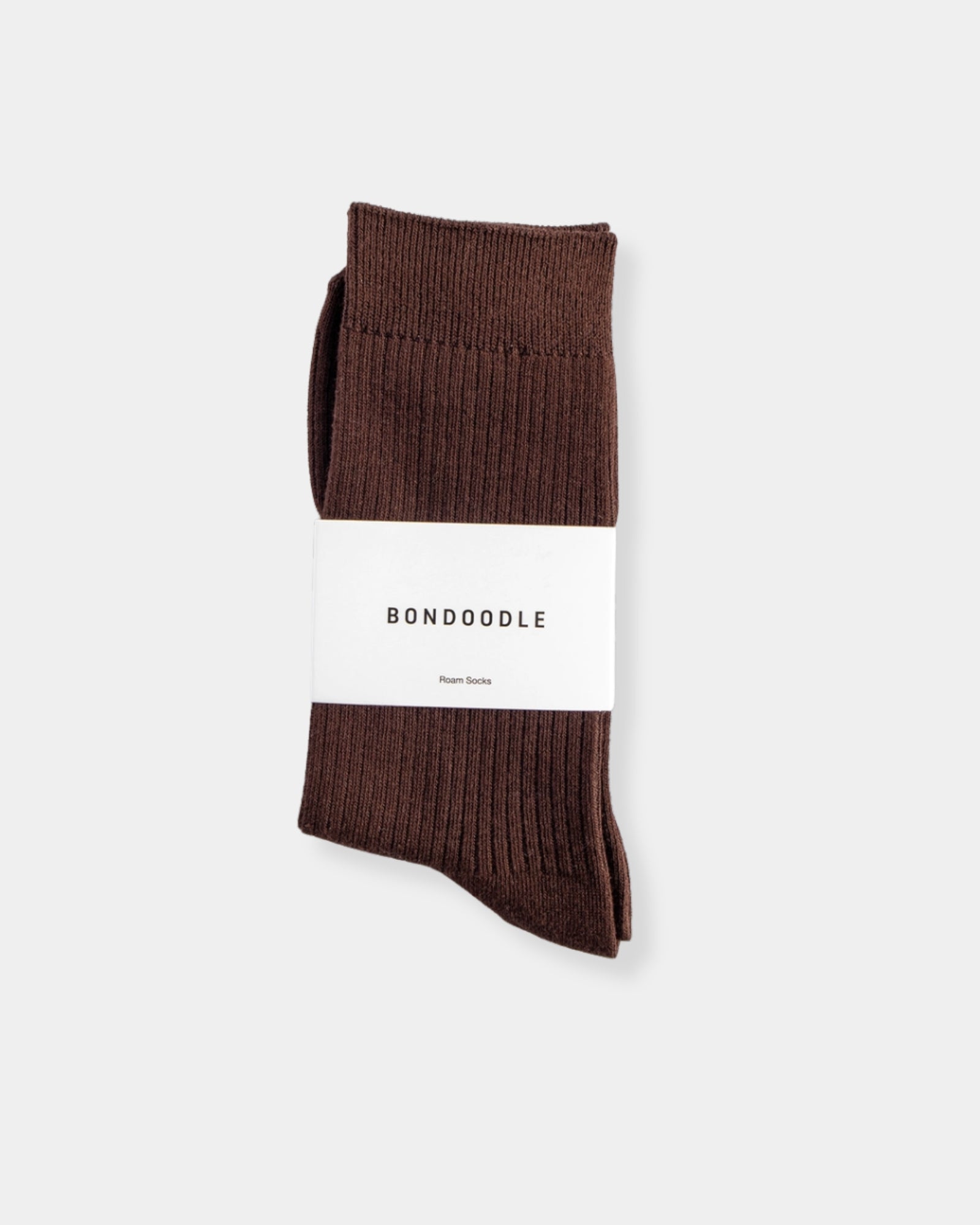 EVERYDAY COTTON CREW SOCK - DARK BROWN