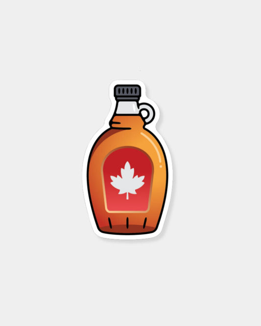 MAPLE SYRUP BOTTLE - STICKER