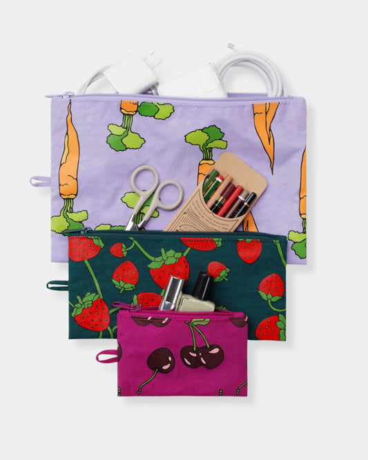 FLAT POUCH SET - CARROTS & BERRIES