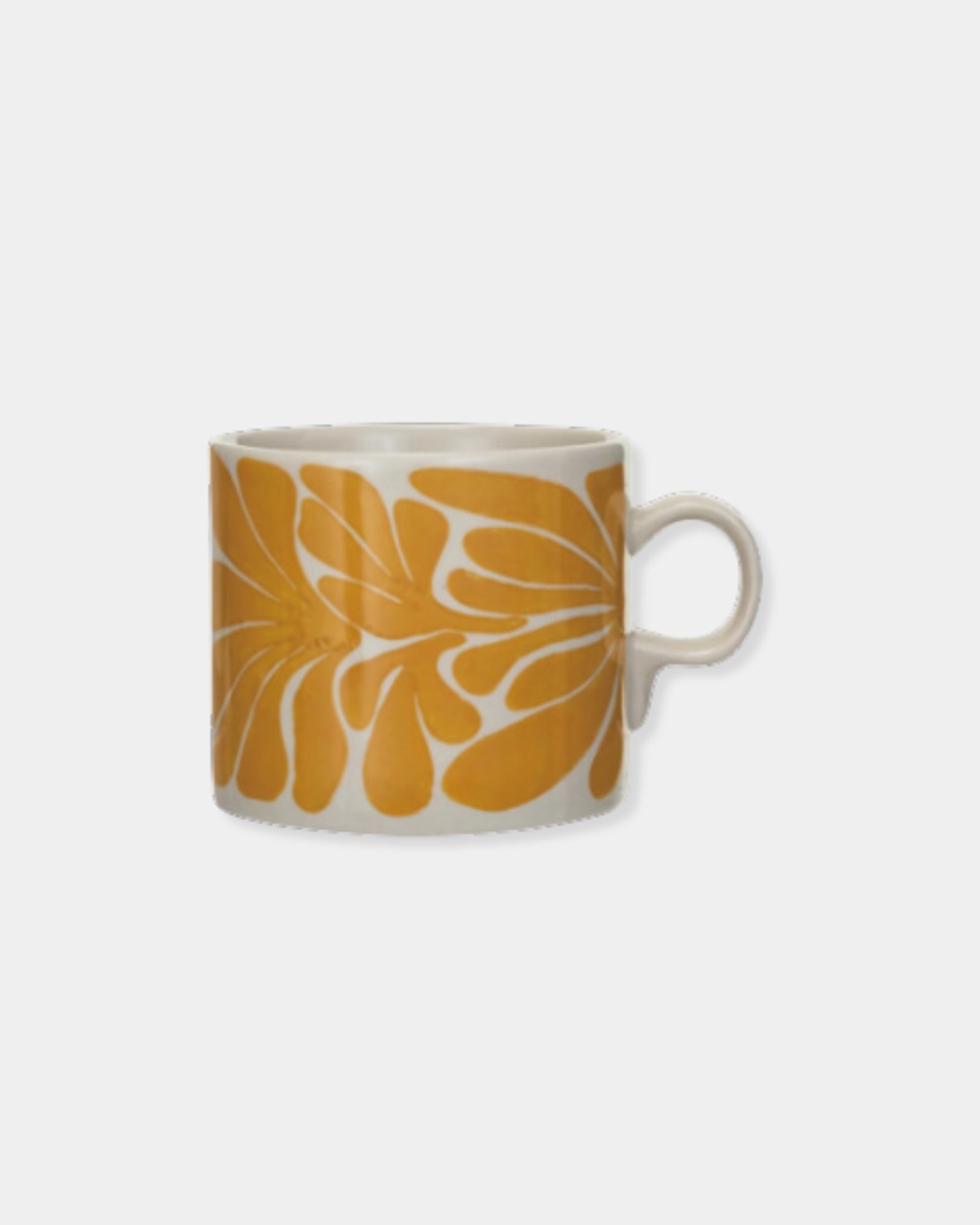 YELLOW ABSTRACT - STONEWARE MUG