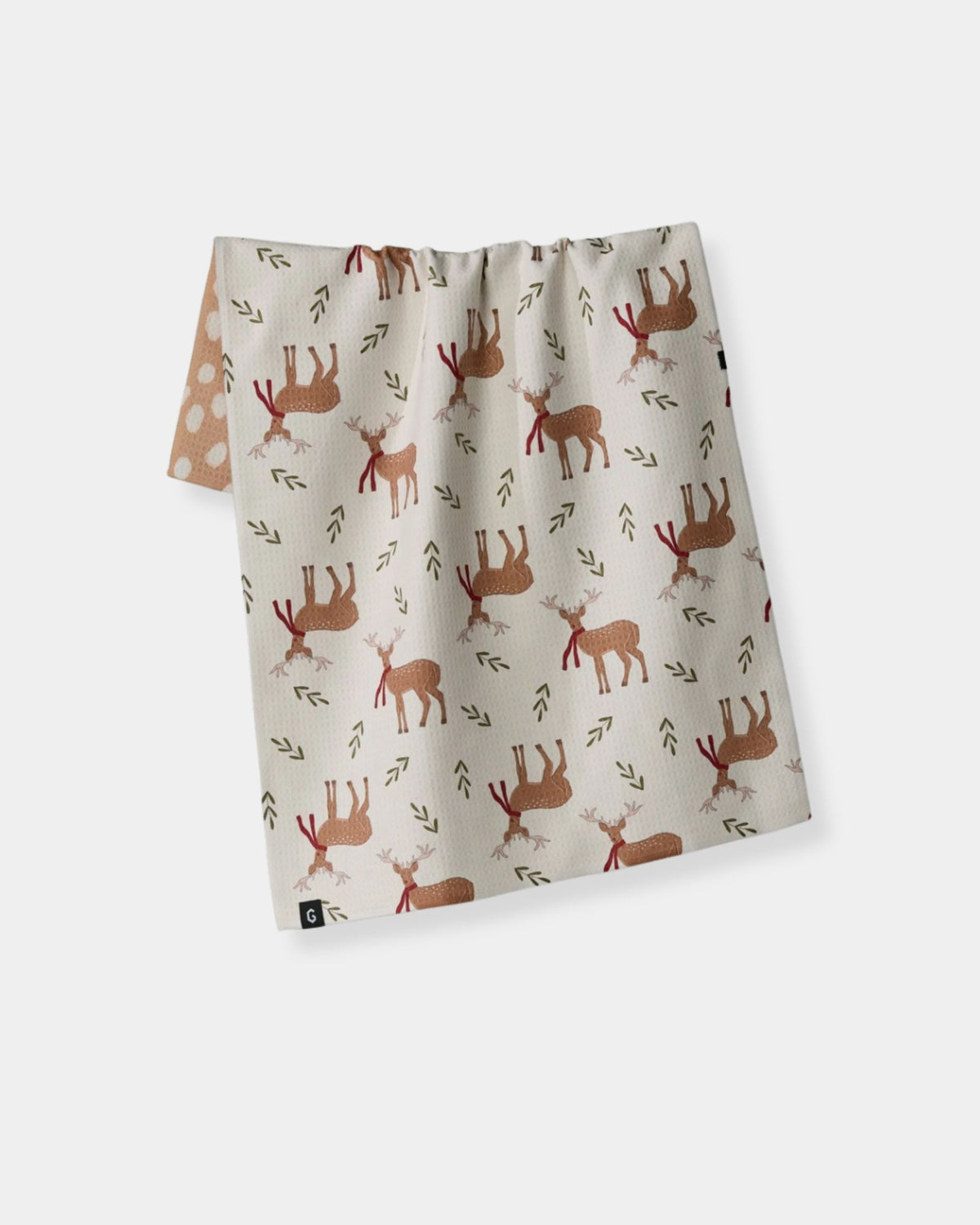 WINTER REINDEER LUXE TEA TOWEL