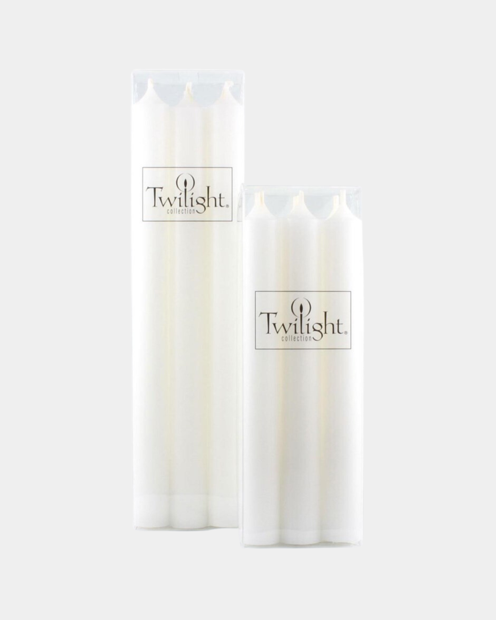 TWILIGHT CANDLE 7" SET OF 6 - WHITE