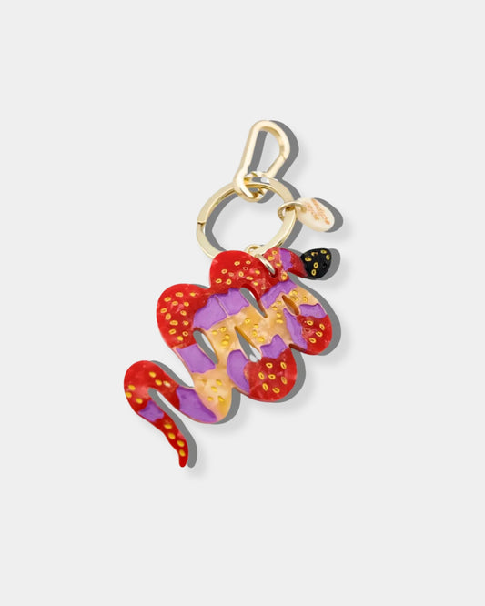 PINK SNAKE - BAG CHARM