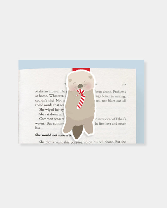 HOLIDAY OTTER BOOKMARK