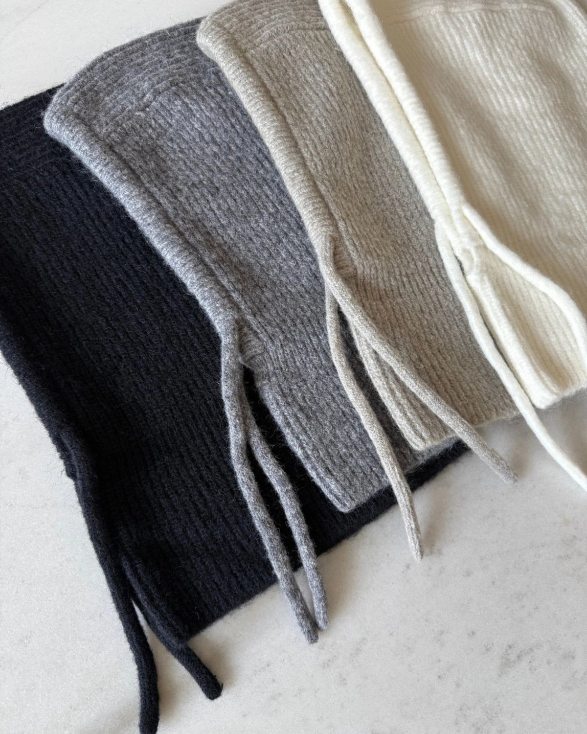 FUZZY ALPACA BALACLAVA - PEBBLE GREY