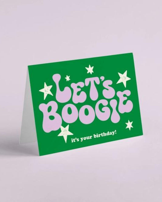 LETS BOOGIE - CARD
