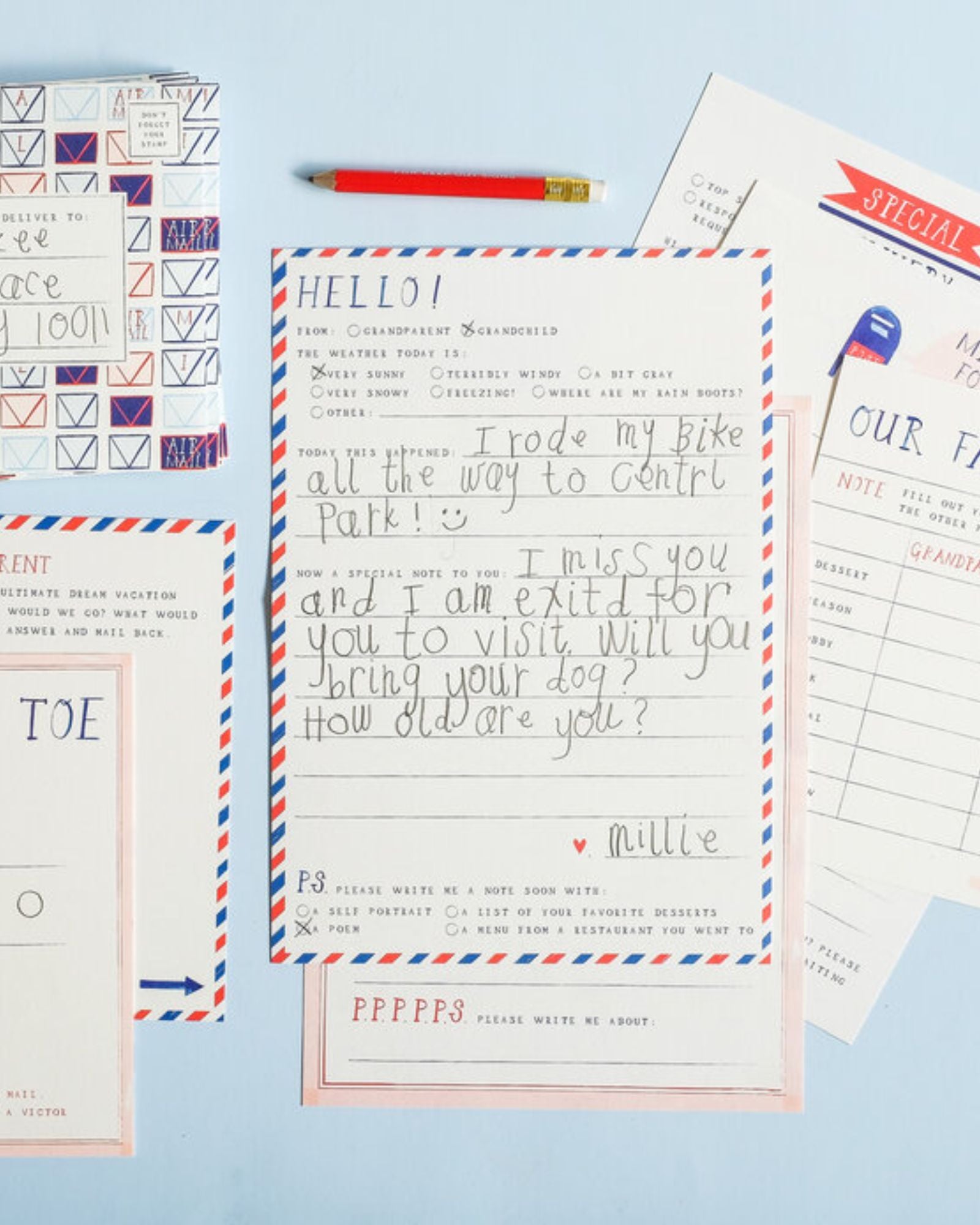 GRANDPARENT + GRANDCHILD PEN PAL KIT