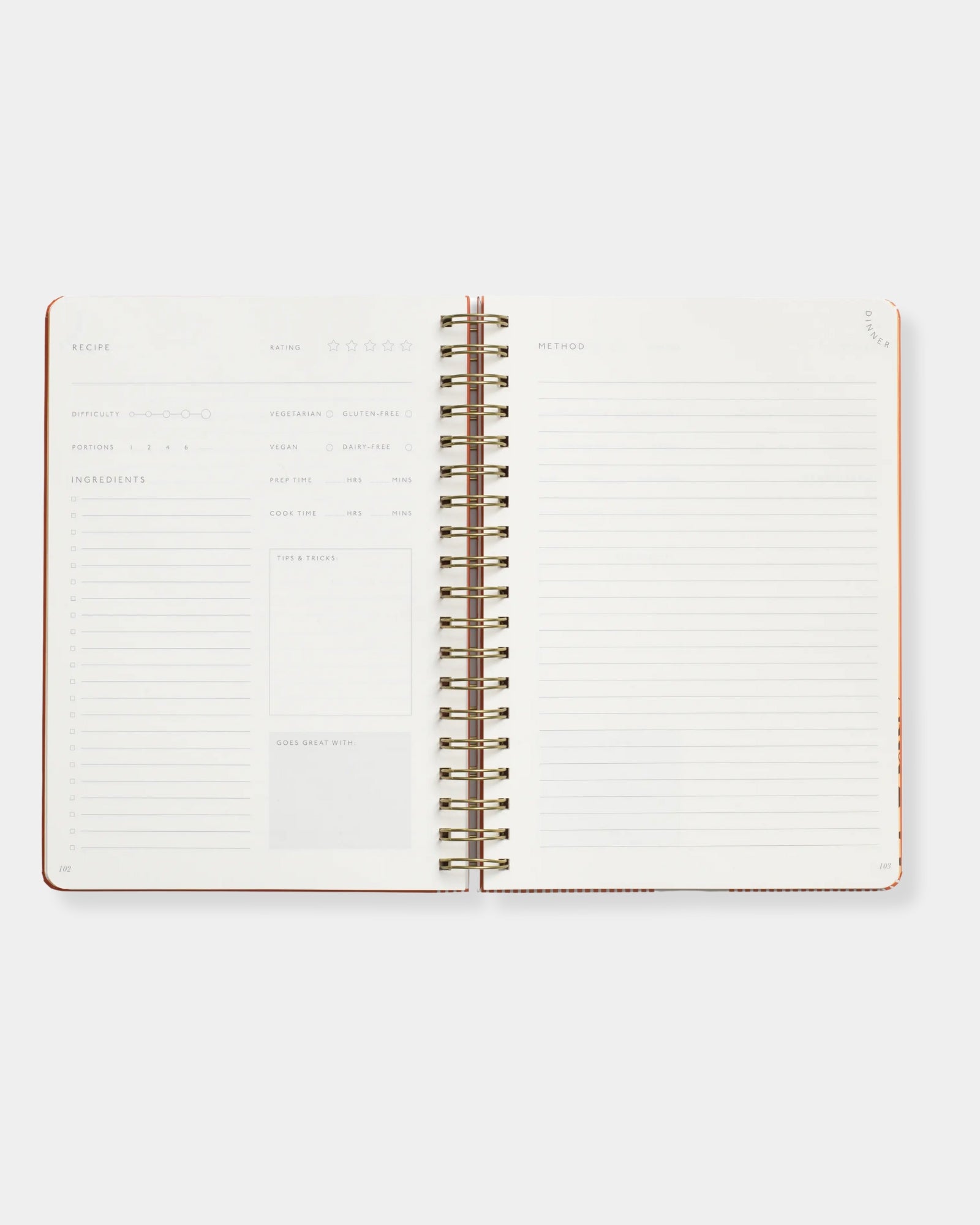 EAT WELL GUIDED RECIPE JOURNAL