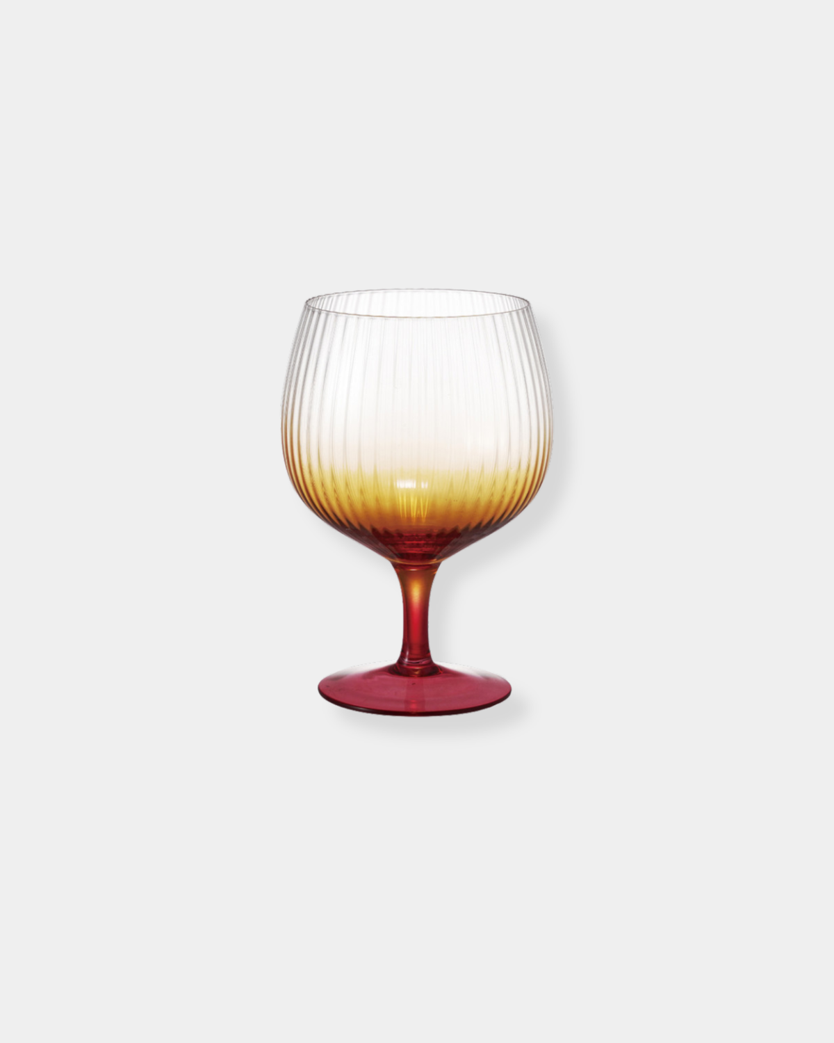 ORANGE STEMMED FLUTED GOBLET 20oz