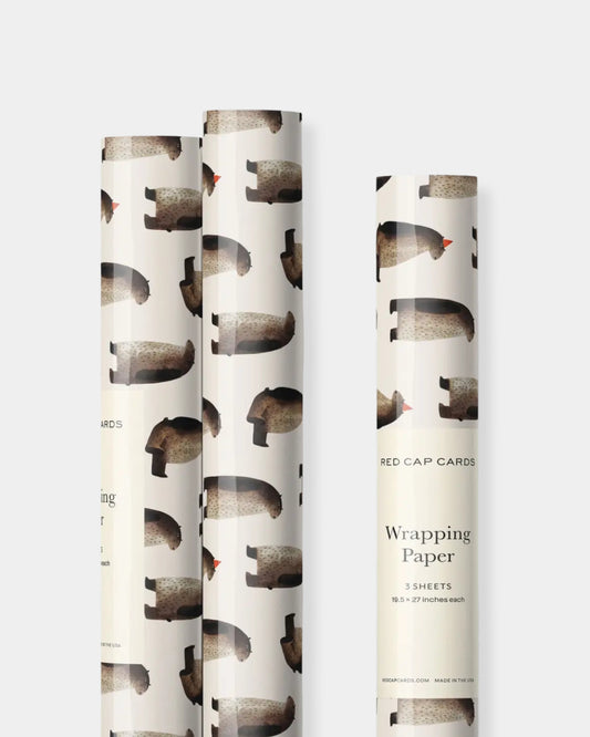 PARTY BEAR WRAPPING PAPER
