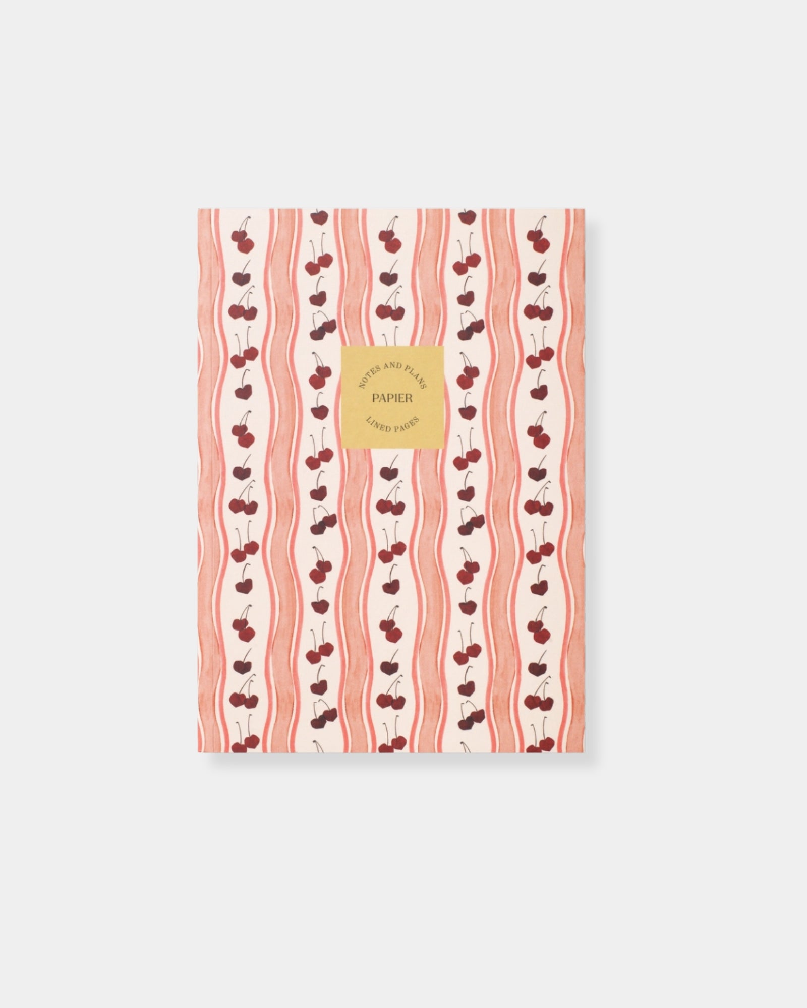 CHERRY WAVE LINED NOTEBOOK