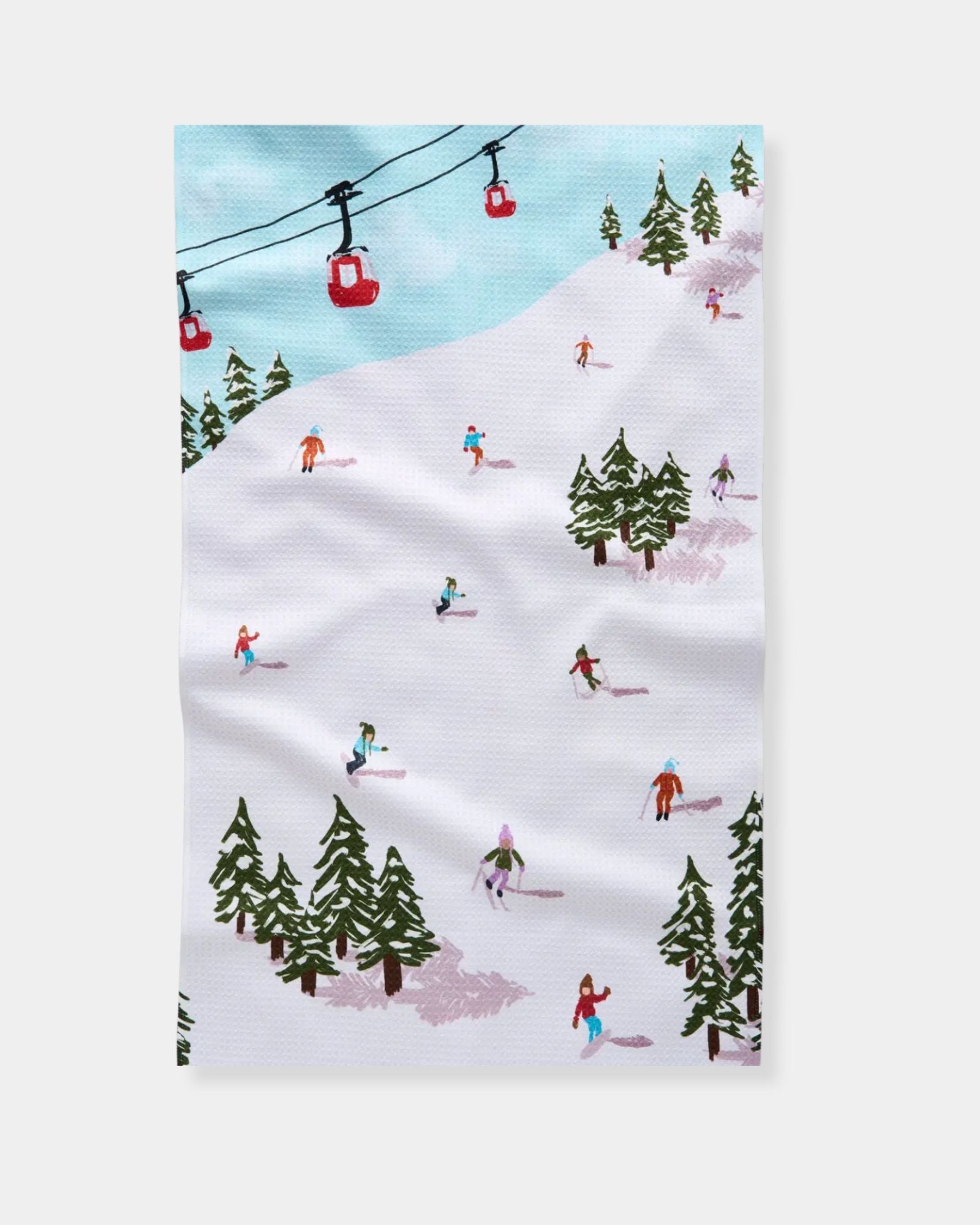 WINTER SKIING TRIP - TEA TOWEL