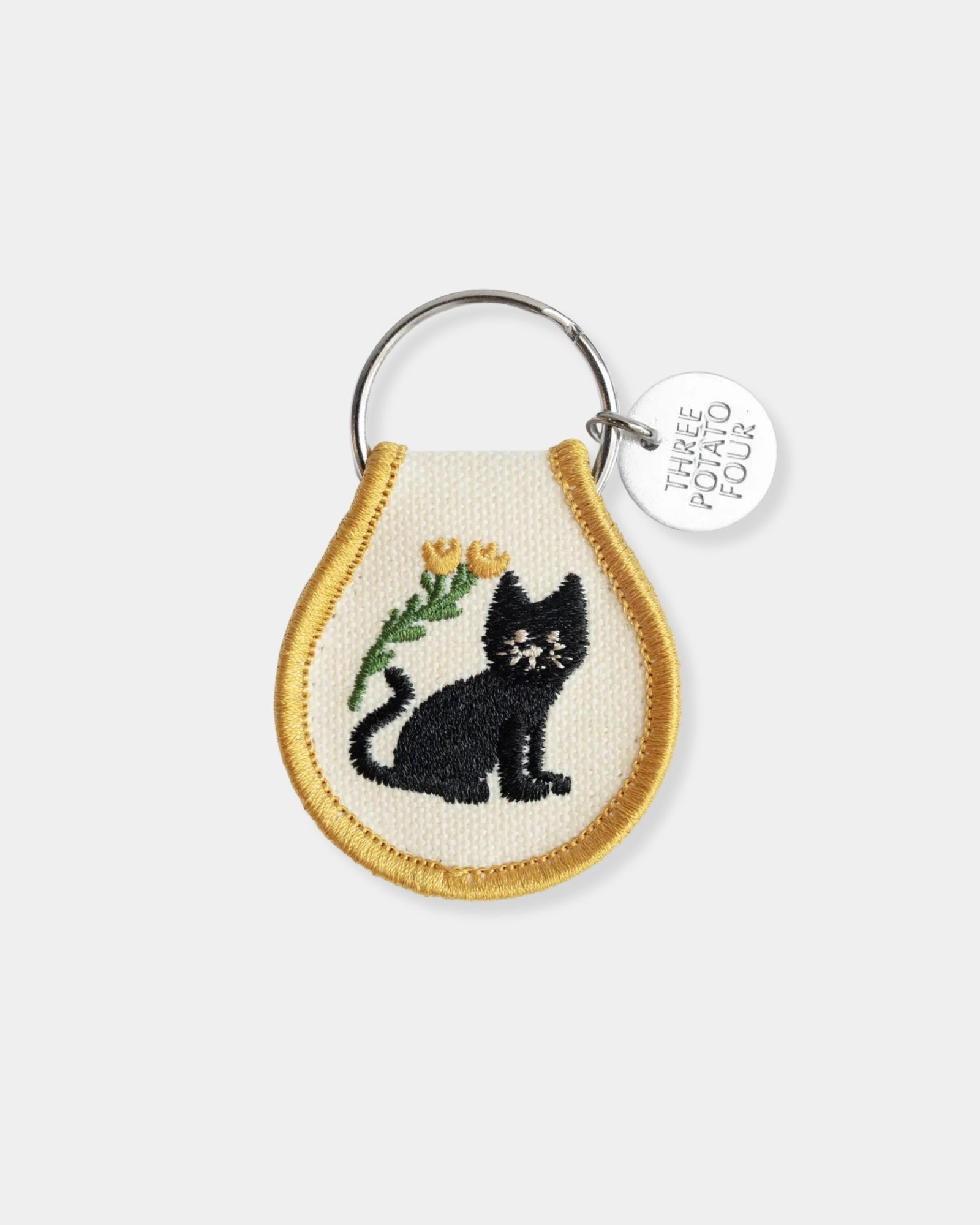 BLACK CAT PATCH - KEYCHAIN