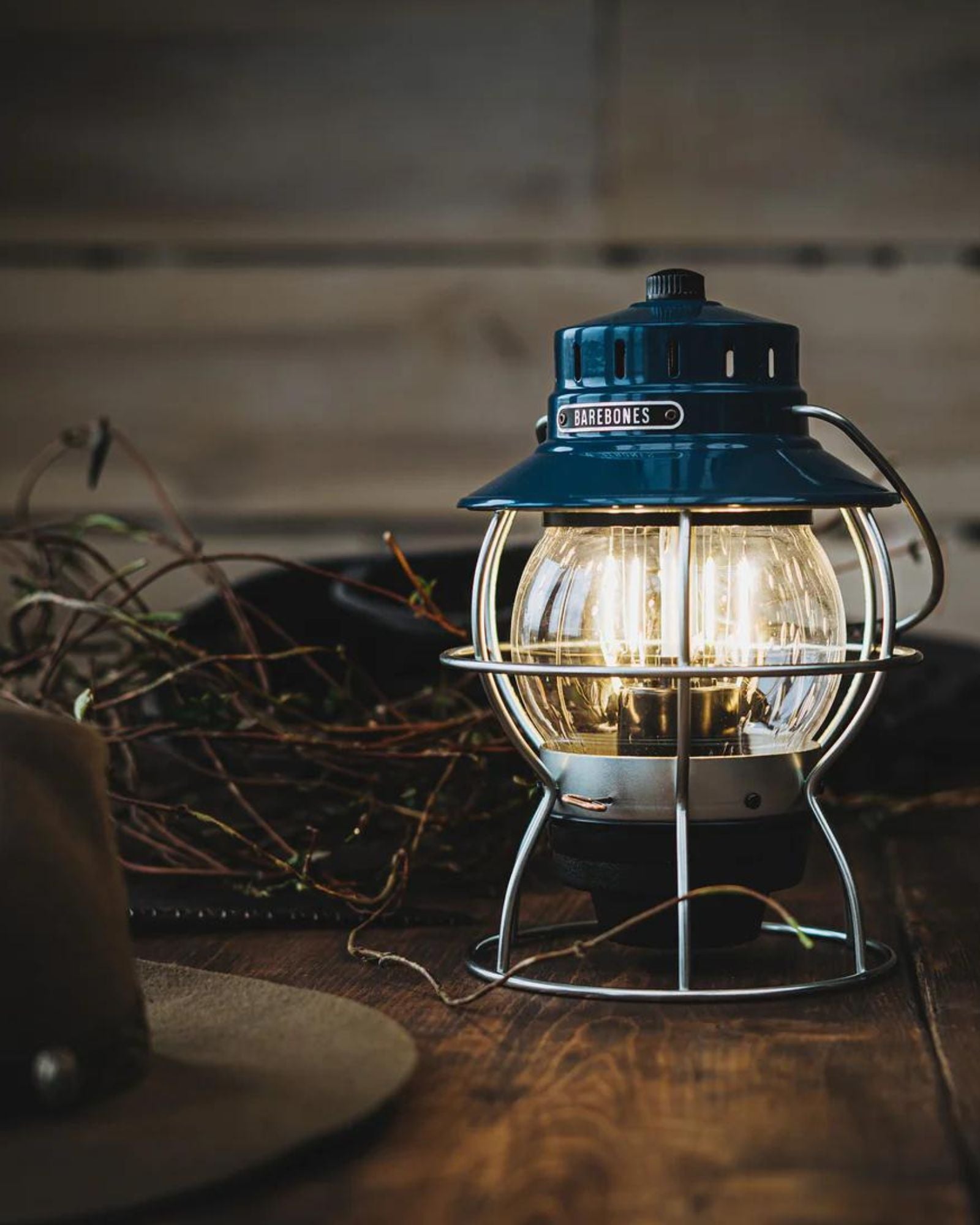 OCEAN BLUE RAILROAD LANTERN