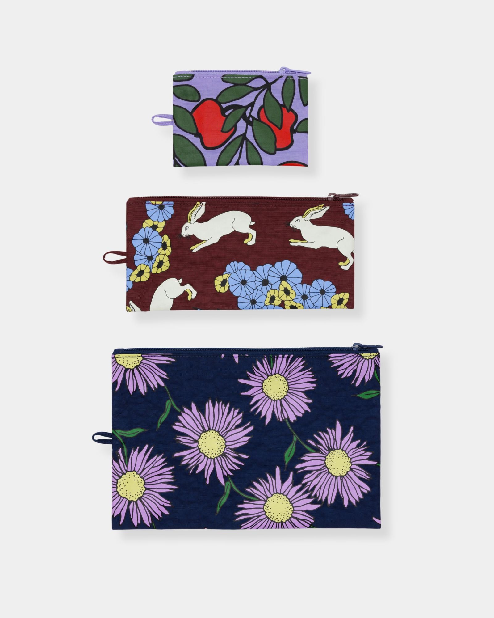LARGE FLAT POUCH - NIGHT ORCHARD