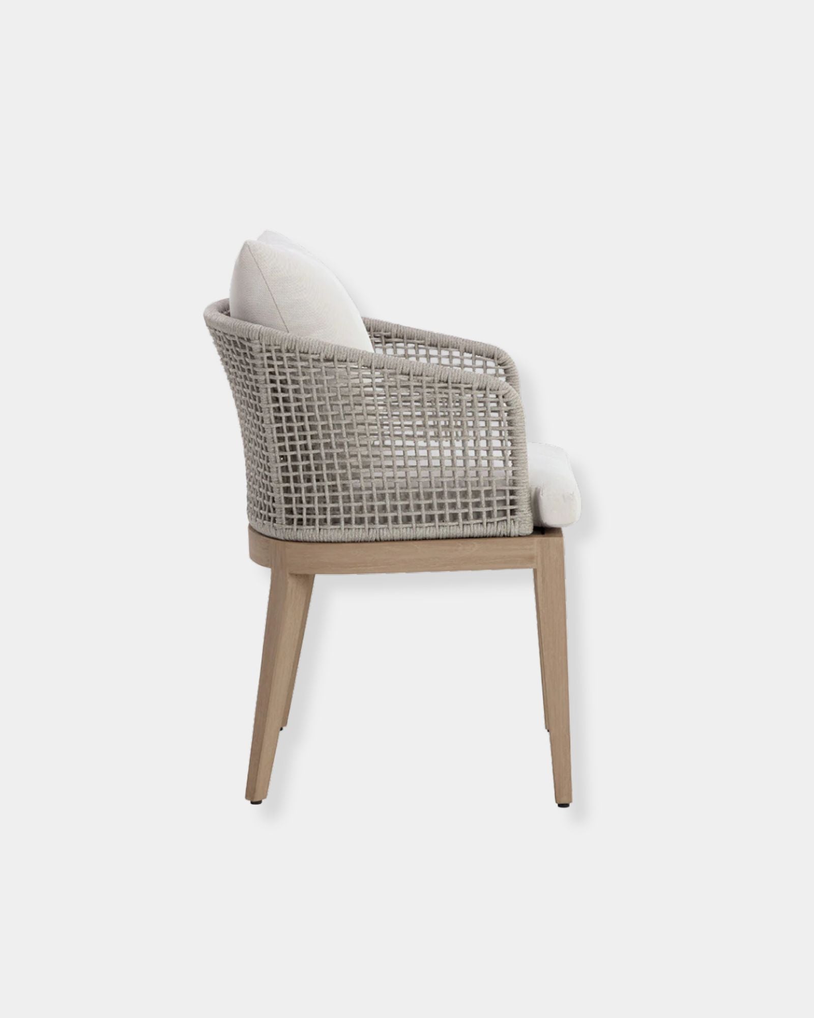 CAPRI DINING ARMCHAIR - DRIFT BROWN