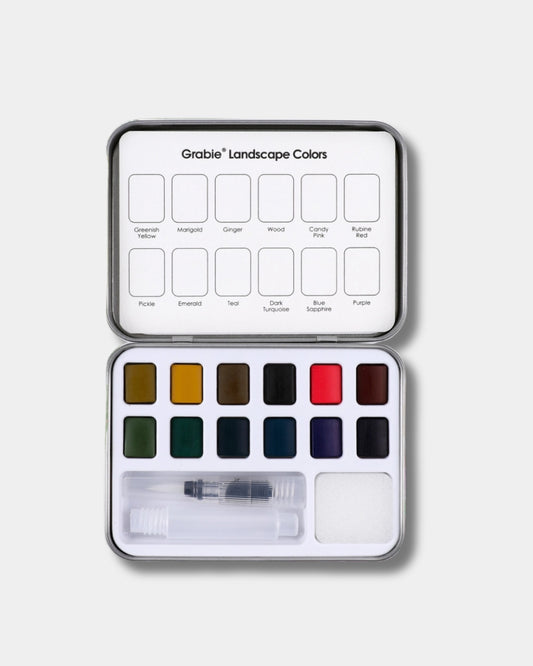 WATERRCOLOUR POCKET SET OF 12 - LANDSCAPE COLOURS