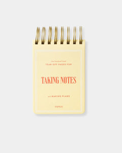 TAKING NOTES SPIRAL NOTEPAD