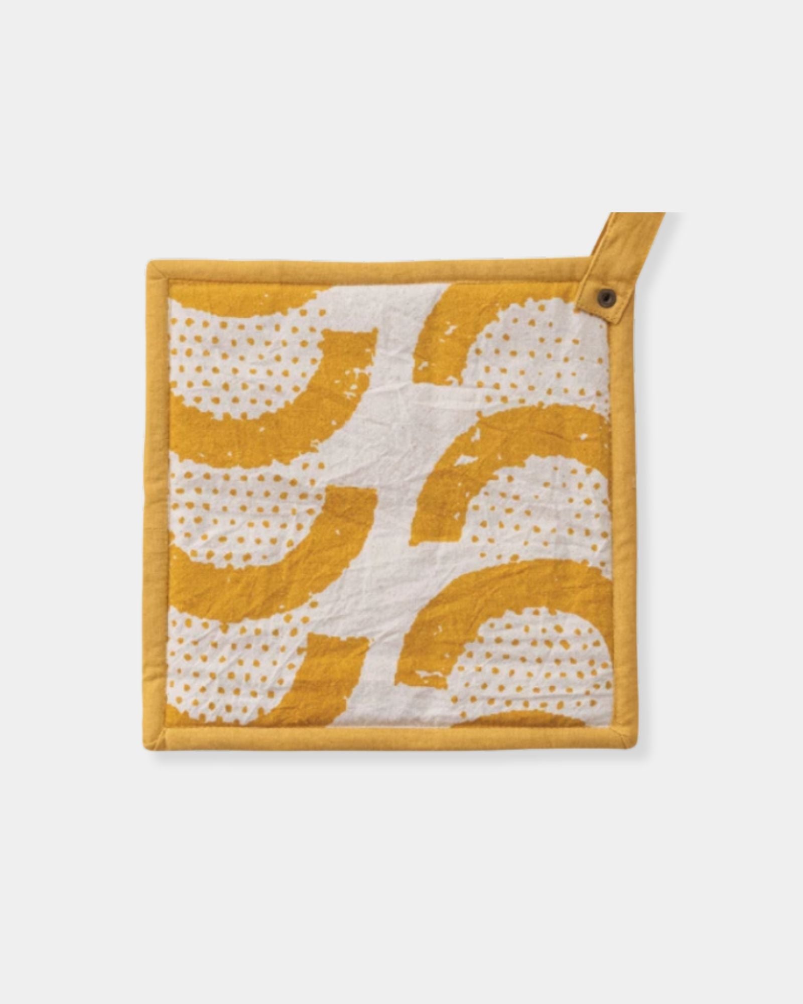 YELLOW COTTON POT HOLDER