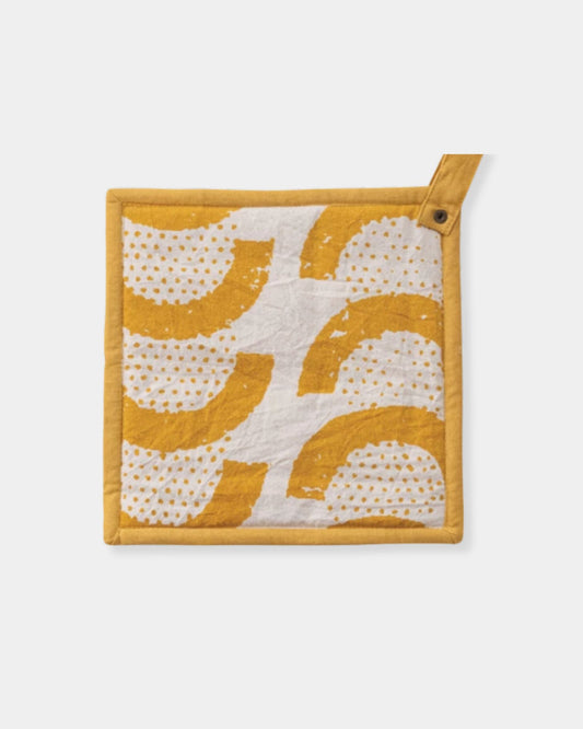 YELLOW COTTON POT HOLDER