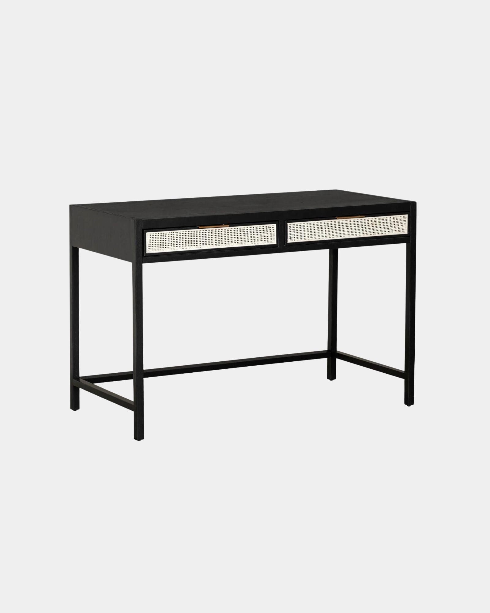 RATTAN DESK - EBONY