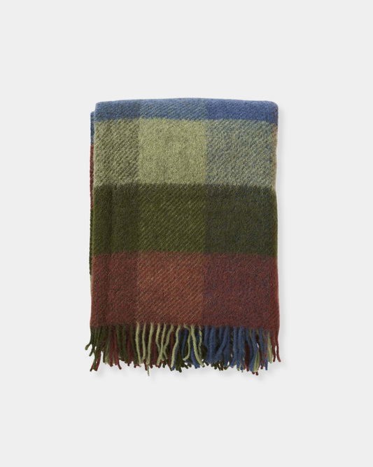 GOTLAND CHECK THROW - MULTI GREEN