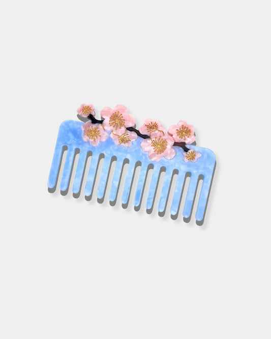 CHERRY BLOSSOM - WIDE TOOTH HAIR COMB
