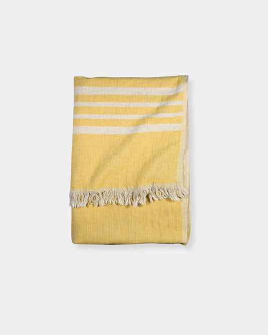 WEST COAST LINEN THROW - GOLD