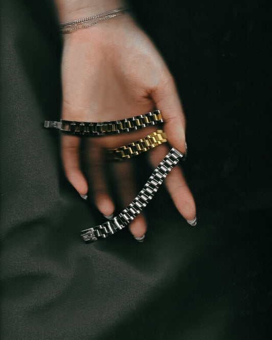 6.5" THEO MIXED METALS - BRACELET | Stonewaters
