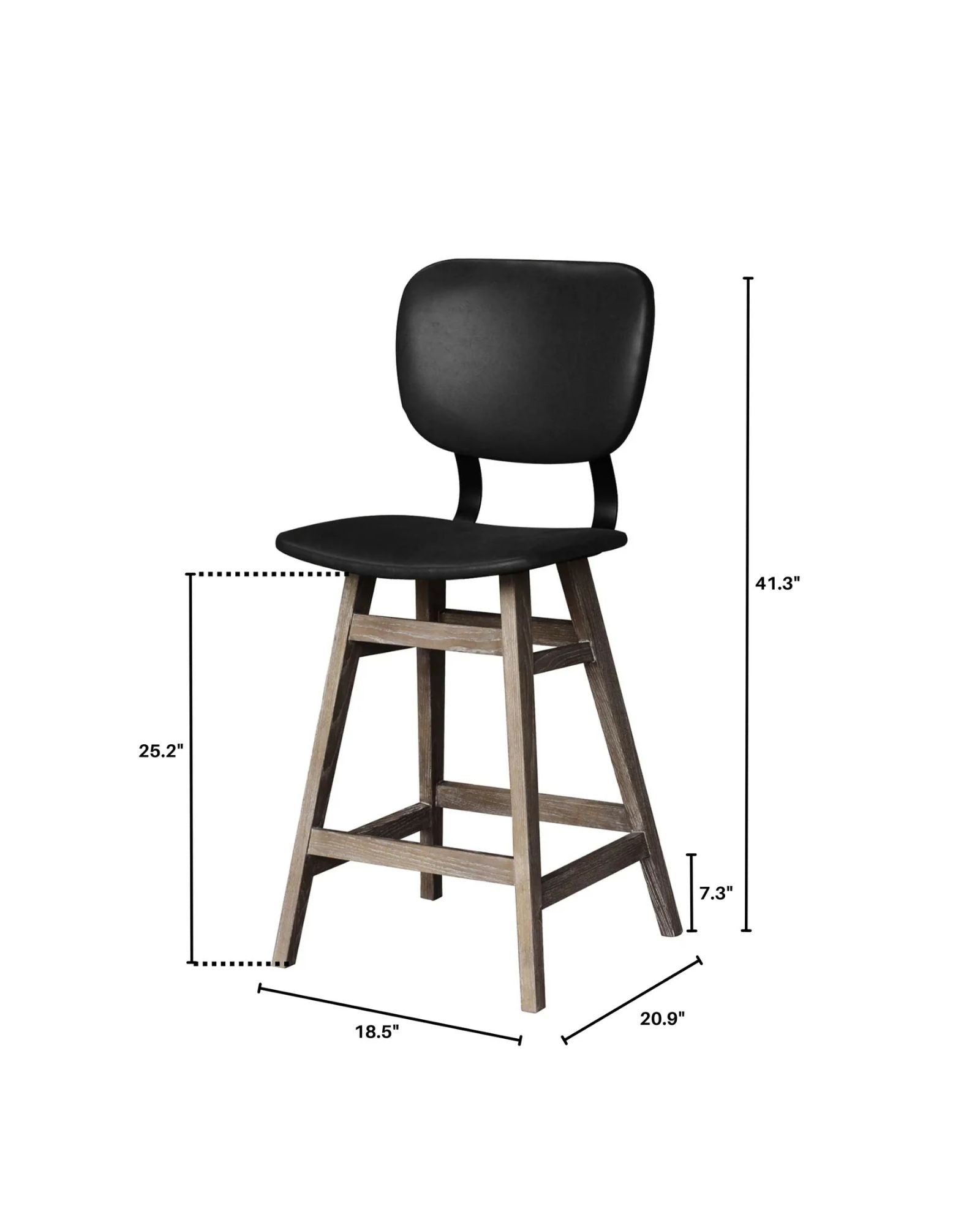 FRASER COUNTER STOOL - ANTIQUE BLACK