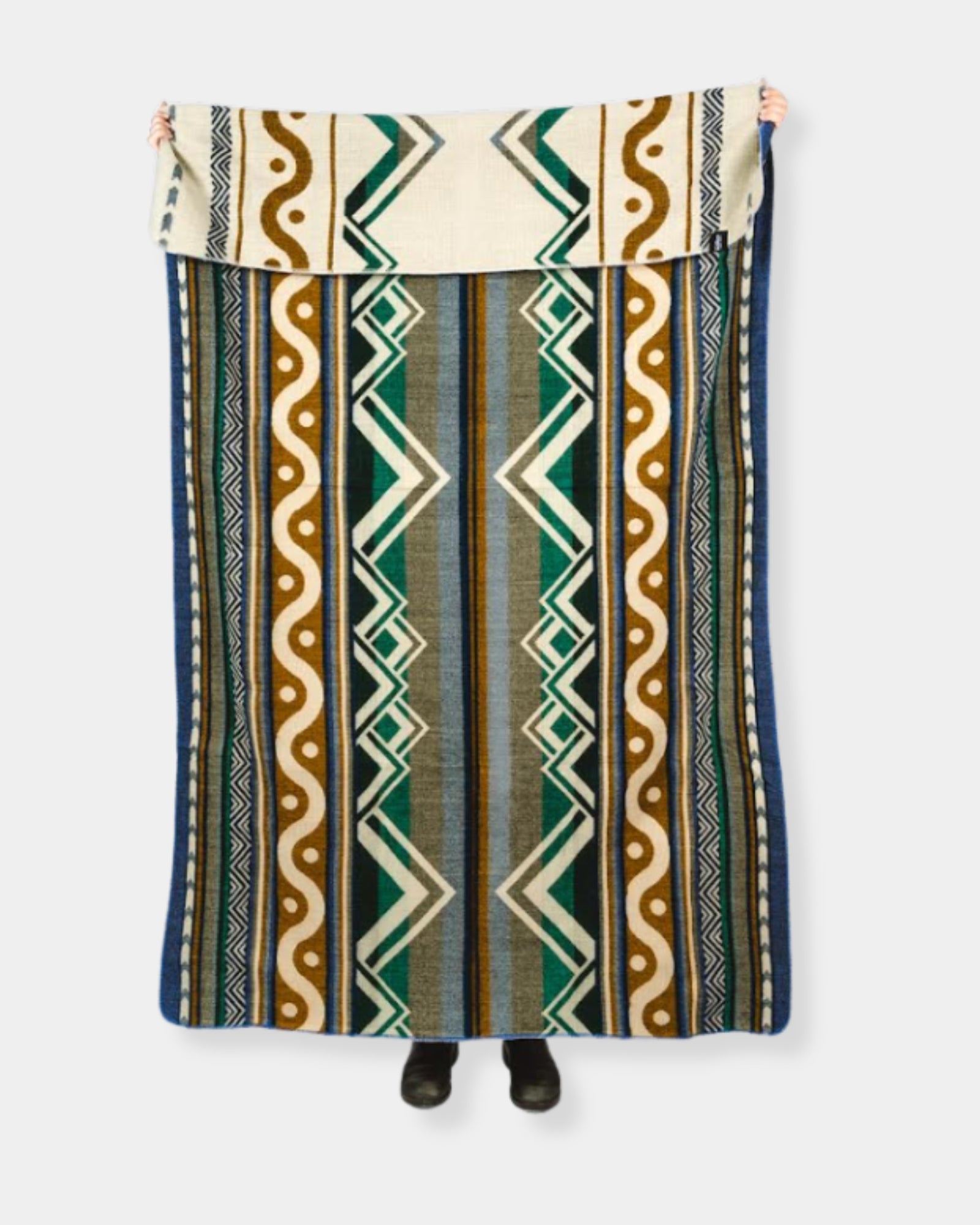 BLUE & YELLOW MOUNTAIN - BLANKET