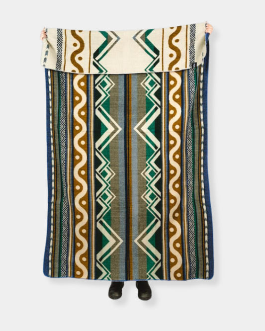 BLUE & YELLOW MOUNTAIN - BLANKET