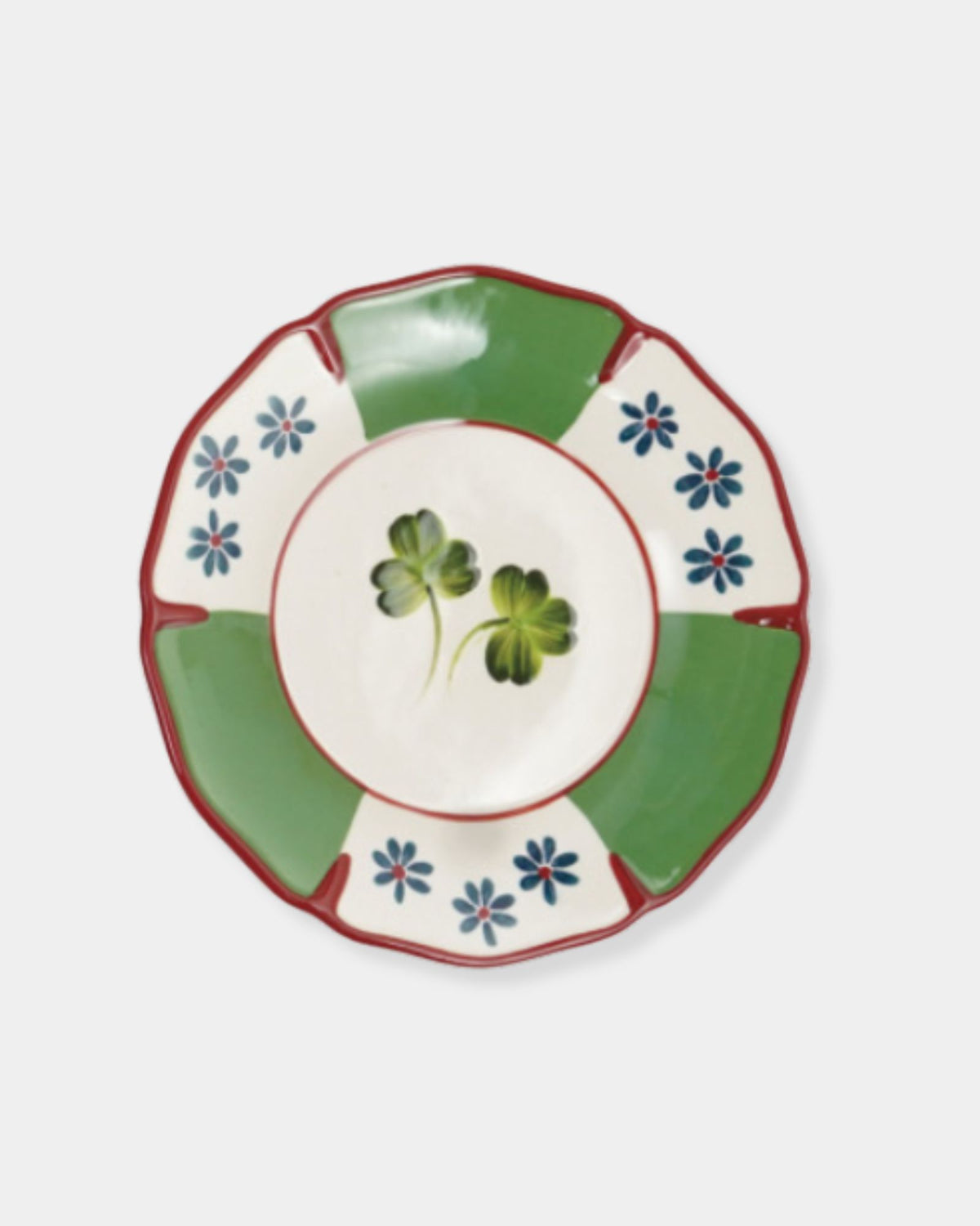 CLOVER  STONEWARE PLATE