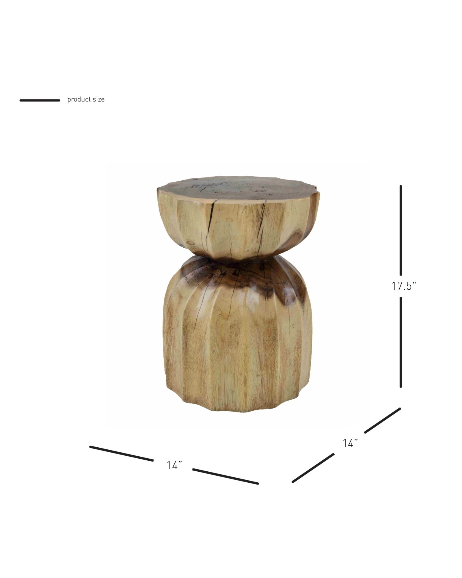 AIDA TREMBESI SIDETABLE - NATURAL