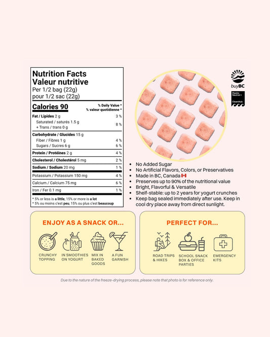 FREEZE DRIED STRAWBERRY YOGURT CRUNCH