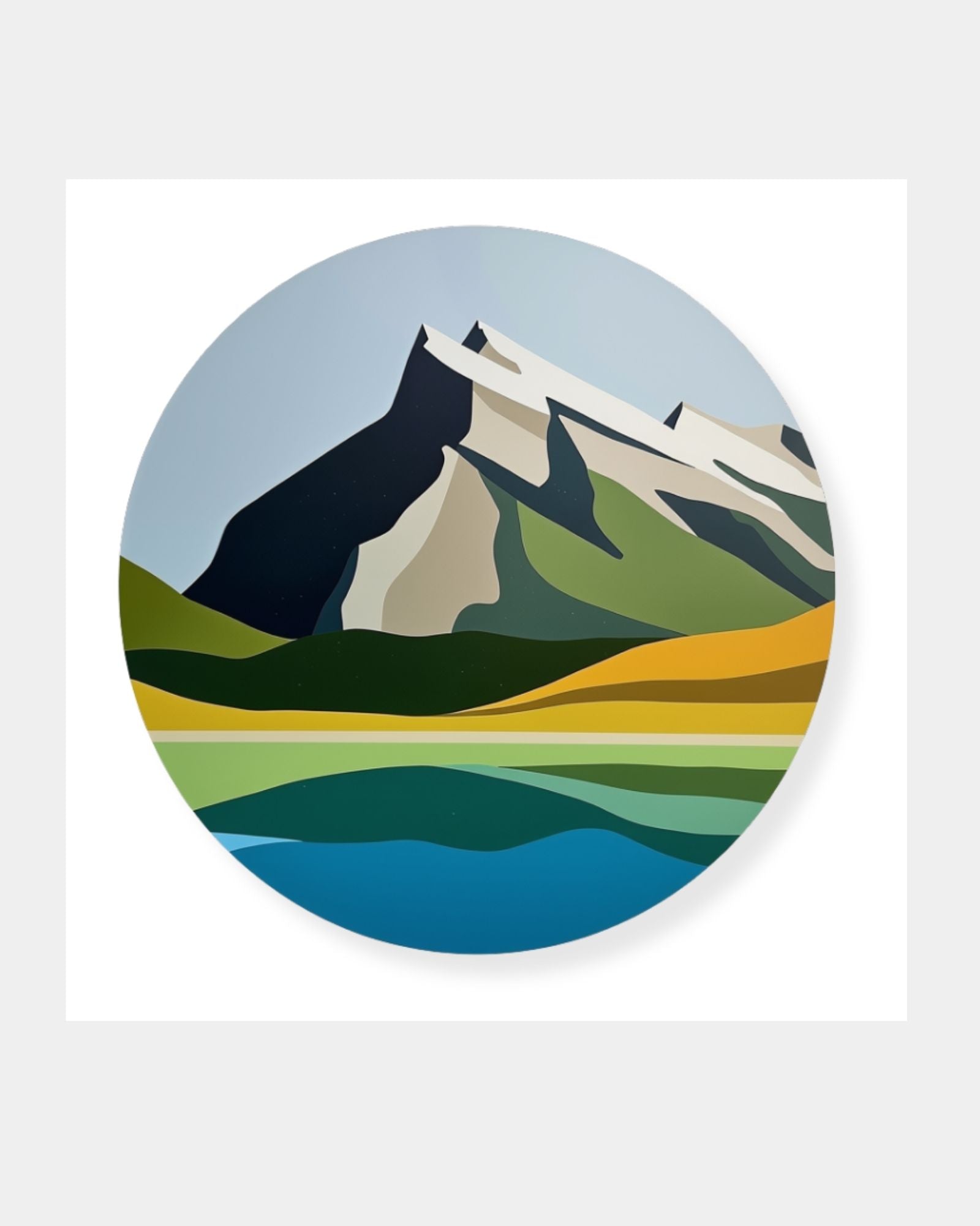MOUNT RUNDLE - 12x12 PRINT