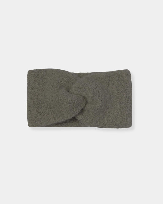 ALPACA TWISTED HEADBAND - CHARCOAL