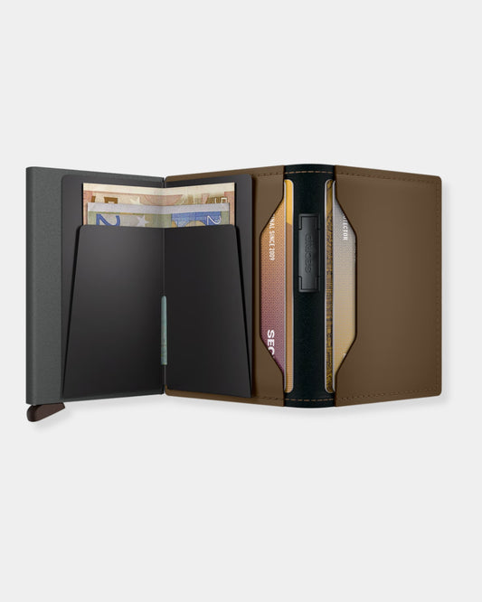 EARTH BEIGE LEATHER MATTE - BANDWALLET