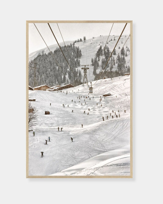 SKI ST ANTON AUSTRIA I 1955 - GICLEE ART 20x30 PRINT