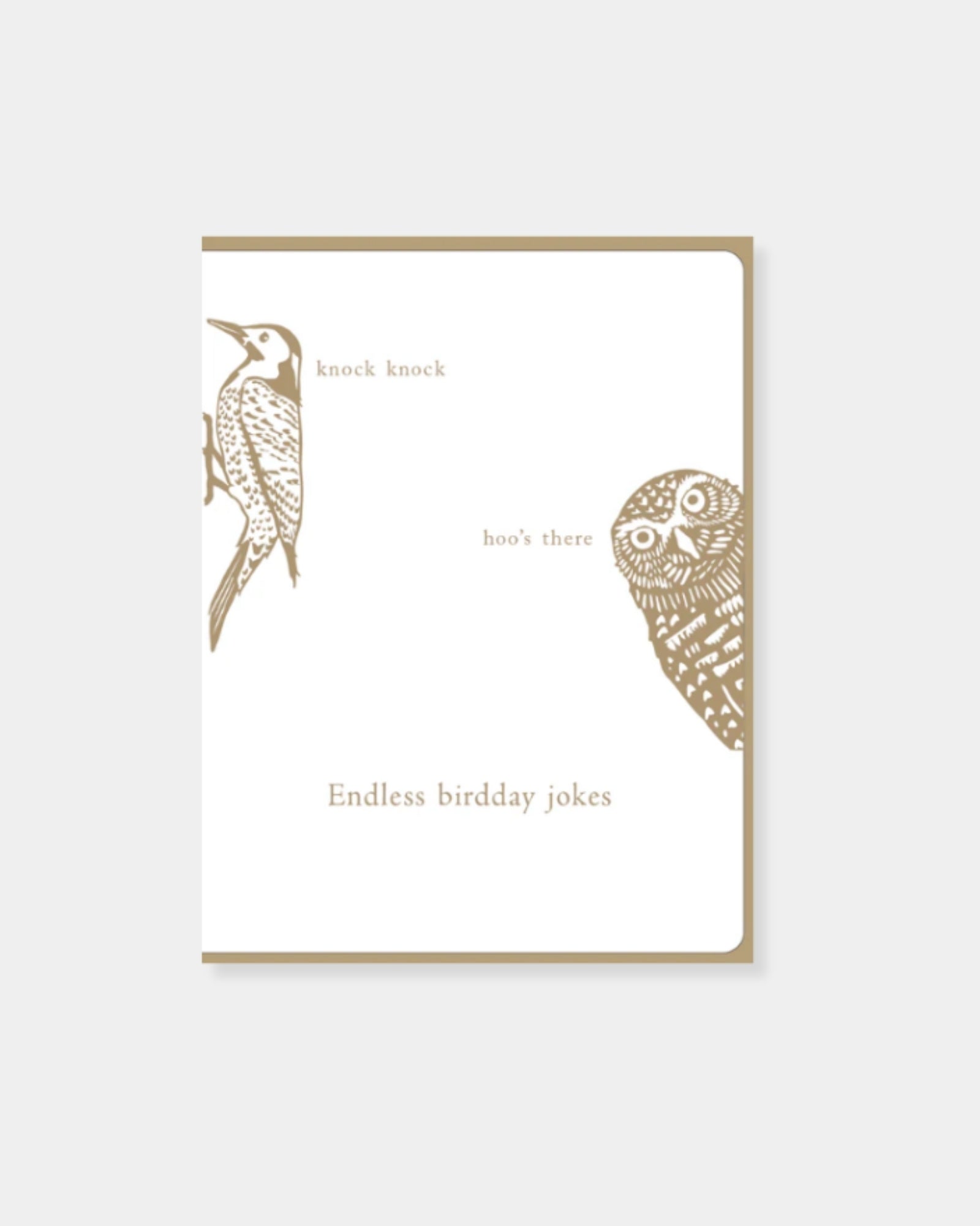 BURROWING OWL KNOCK KNOCK - CARD