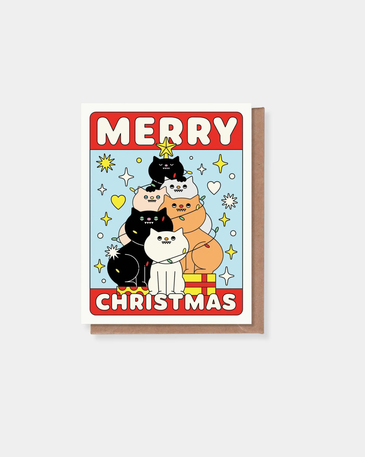 MERRY CHRISTMAS CAT - CARD