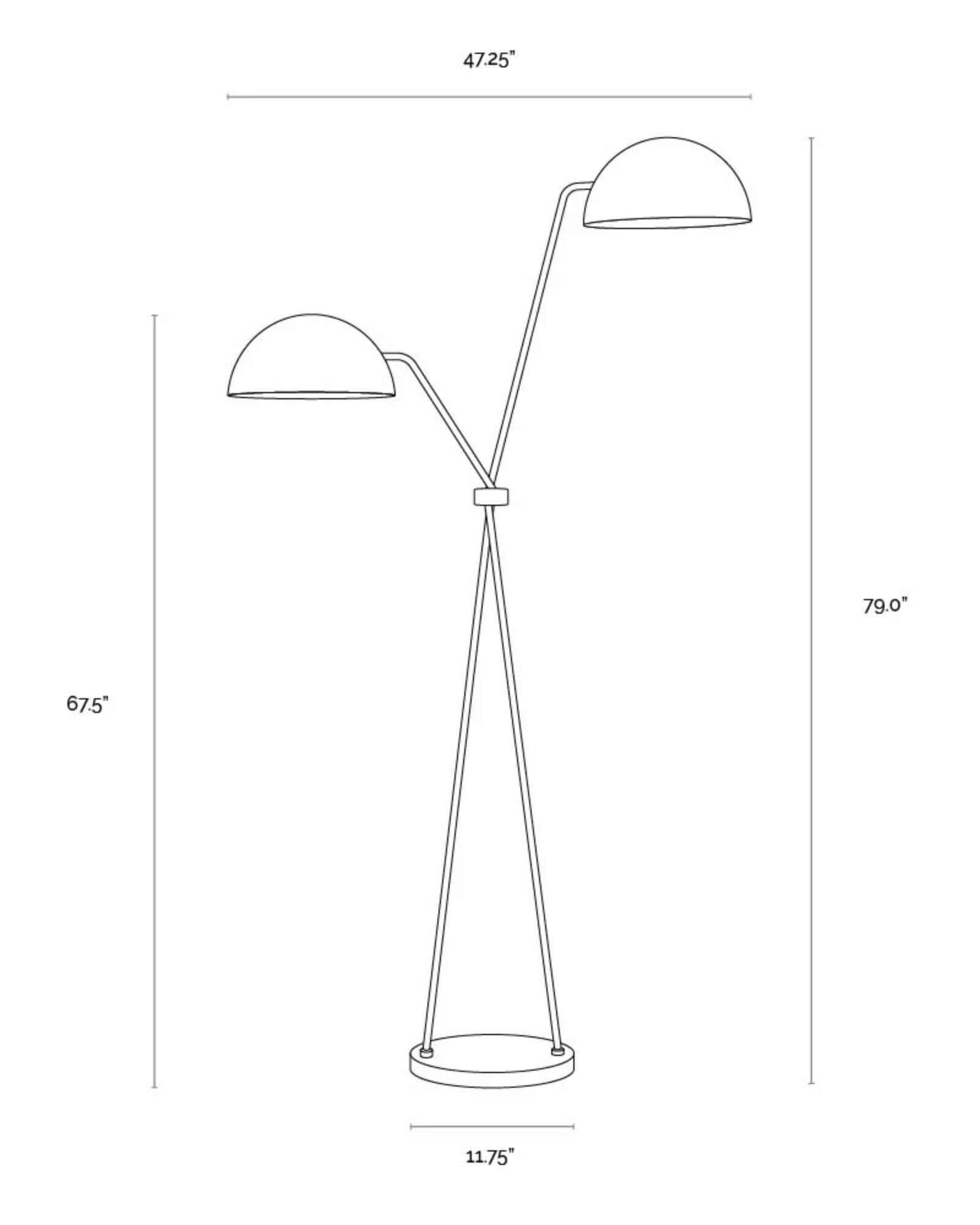 FAVEN FLOOR LAMP - BLACK