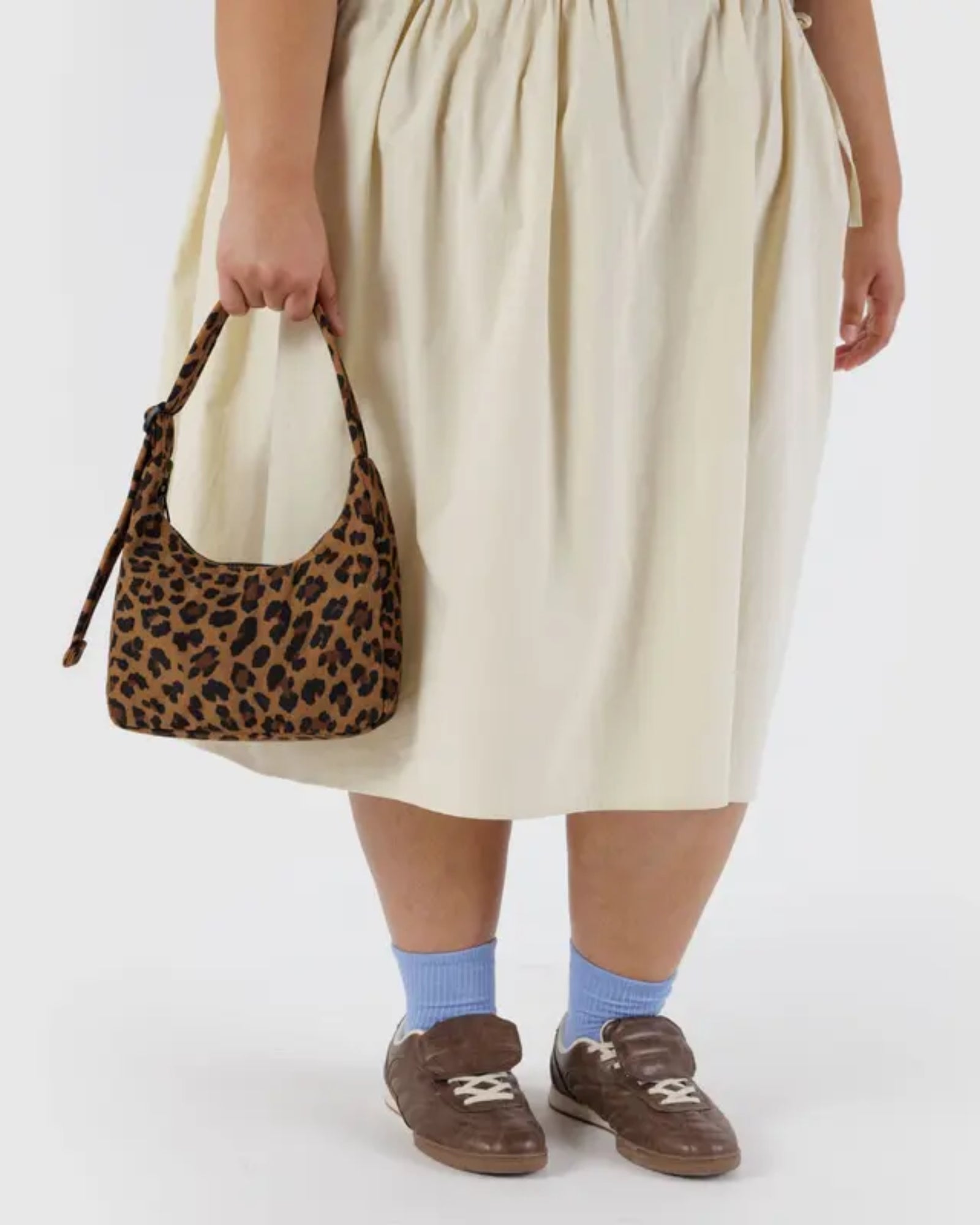 MINI NYLON SHOULDER BAG - LEOPARD