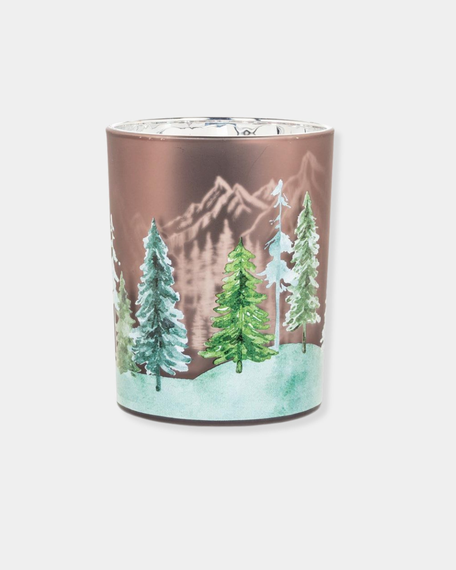 FROSTED TREE CANDLE HOLDER - MEDIUM
